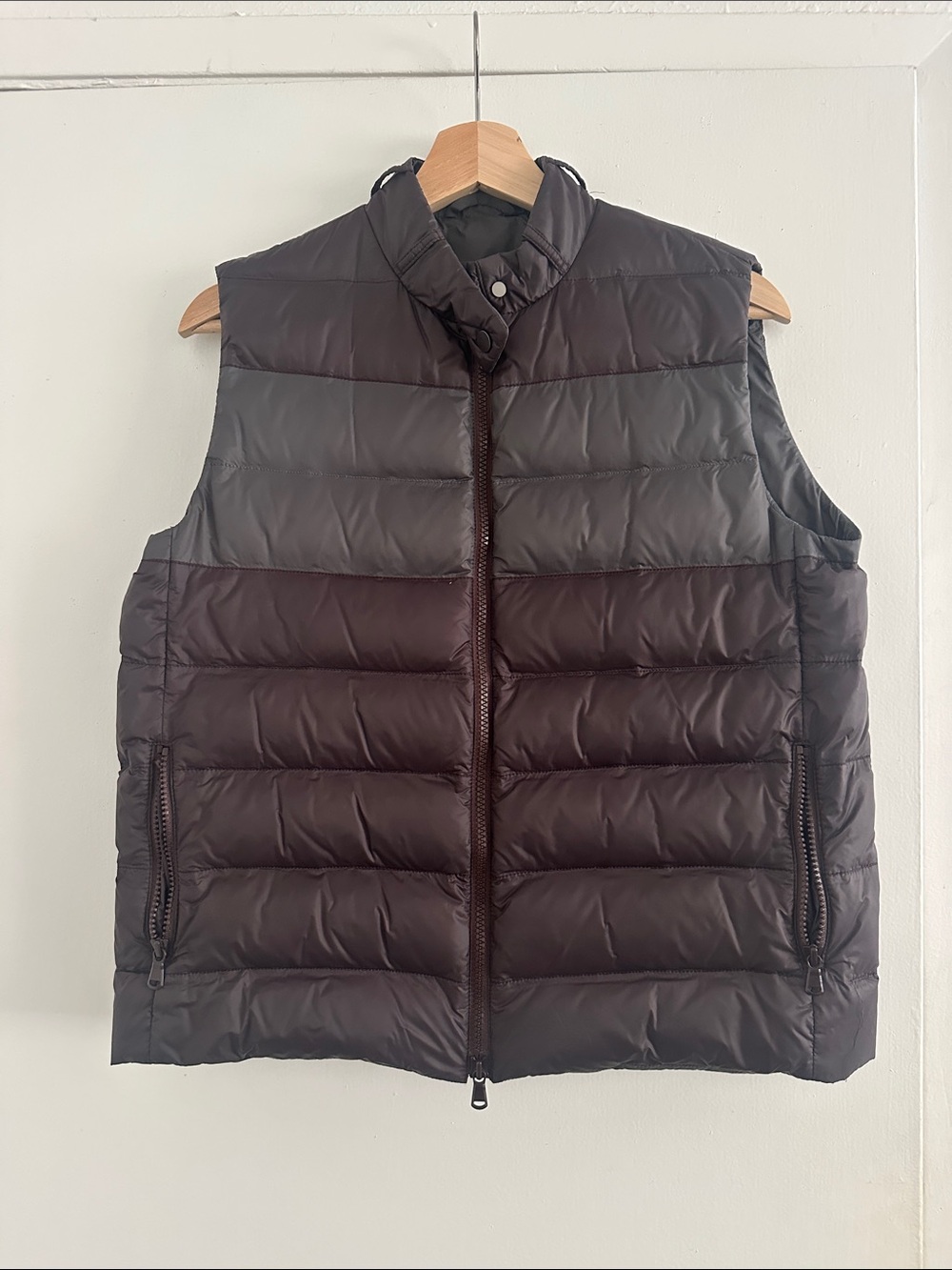 Brunello Cucinelli Nylon Down Vest in ombré